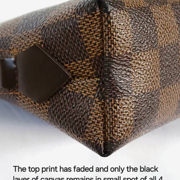 Louis Vuitton Damier Ebene Pochette Cosmetic PM Pouch - Picture 7 of 12